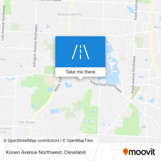 Konen Avenue Northwest map