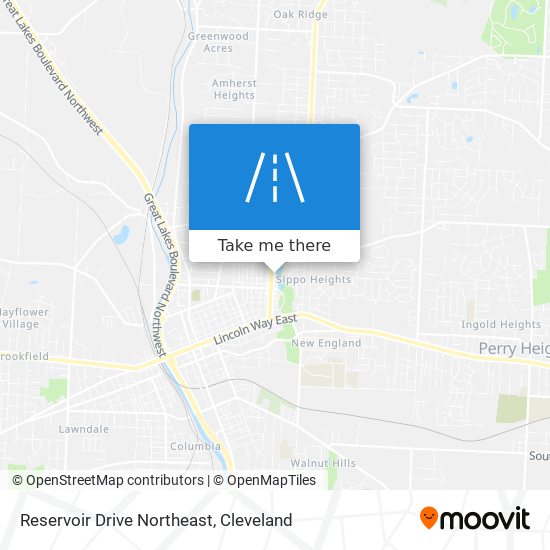 Mapa de Reservoir Drive Northeast