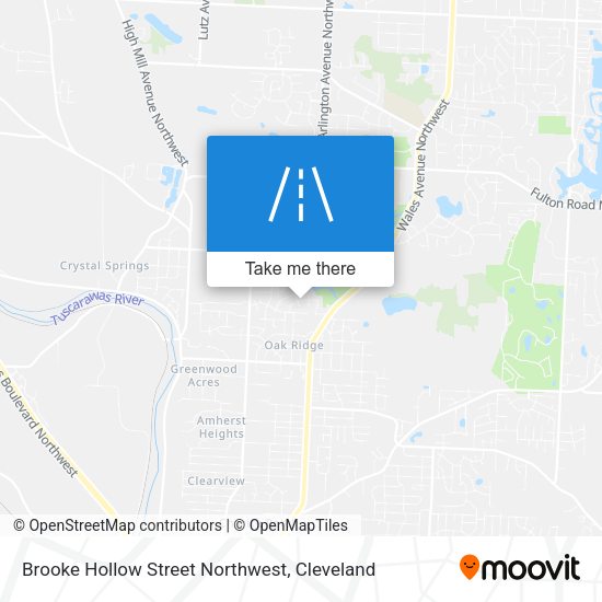 Brooke Hollow Street Northwest map
