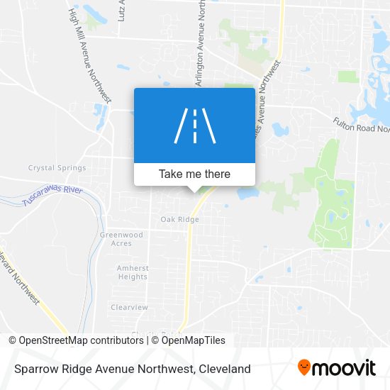 Mapa de Sparrow Ridge Avenue Northwest