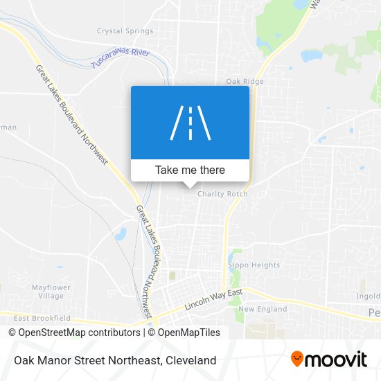 Oak Manor Street Northeast map