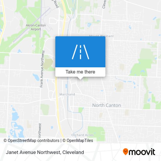 Janet Avenue Northwest map