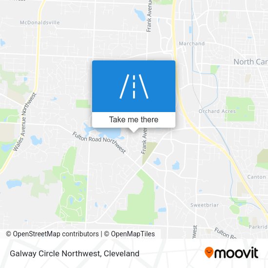 Galway Circle Northwest map