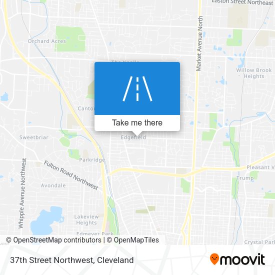 37th Street Northwest map