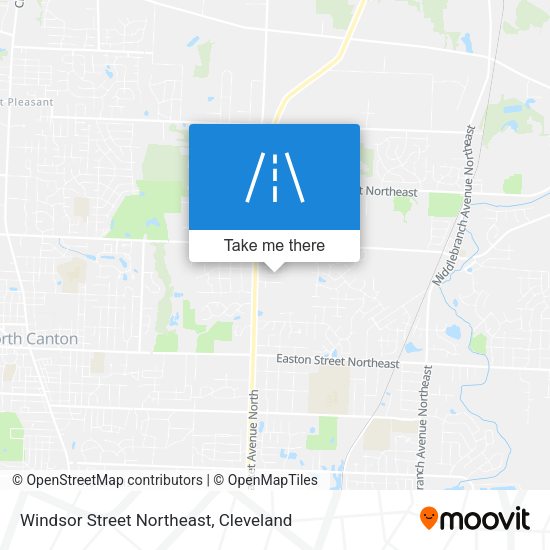 Mapa de Windsor Street Northeast