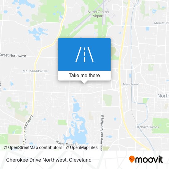 Mapa de Cherokee Drive Northwest