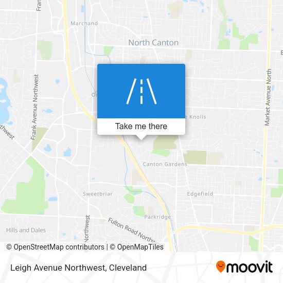 Leigh Avenue Northwest map