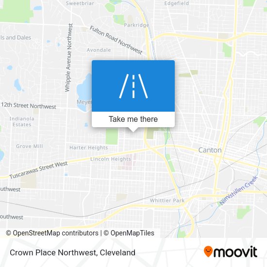 Crown Place Northwest map