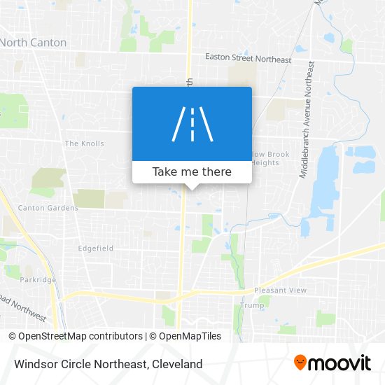 Windsor Circle Northeast map