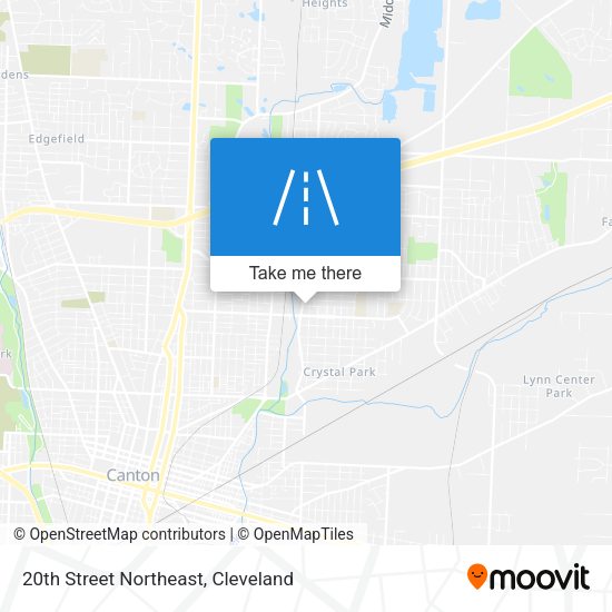 20th Street Northeast map