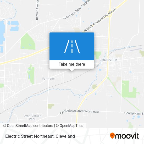 Electric Street Northeast map