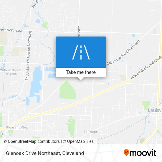 Glenoak Drive Northeast map