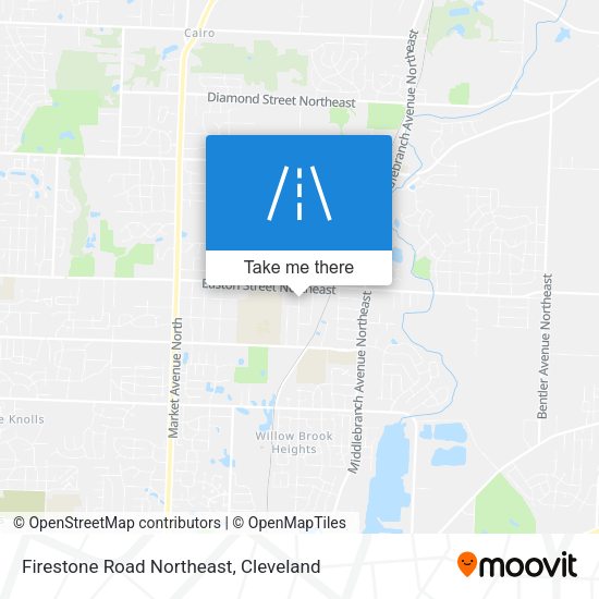 Firestone Road Northeast map