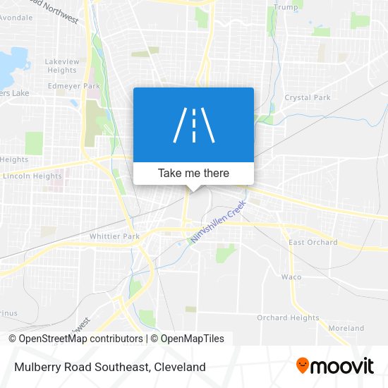 Mulberry Road Southeast map