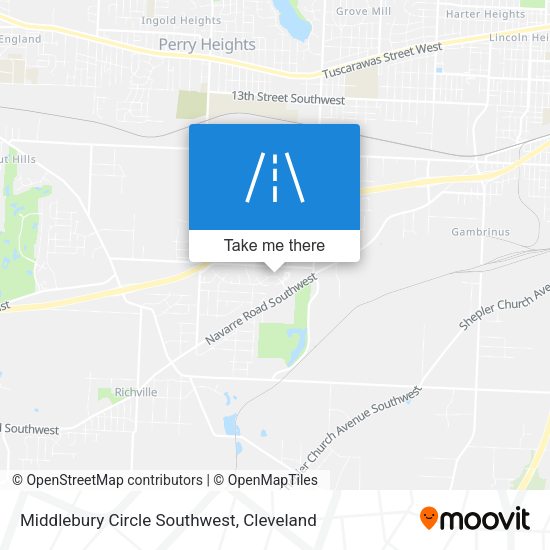 Mapa de Middlebury Circle Southwest