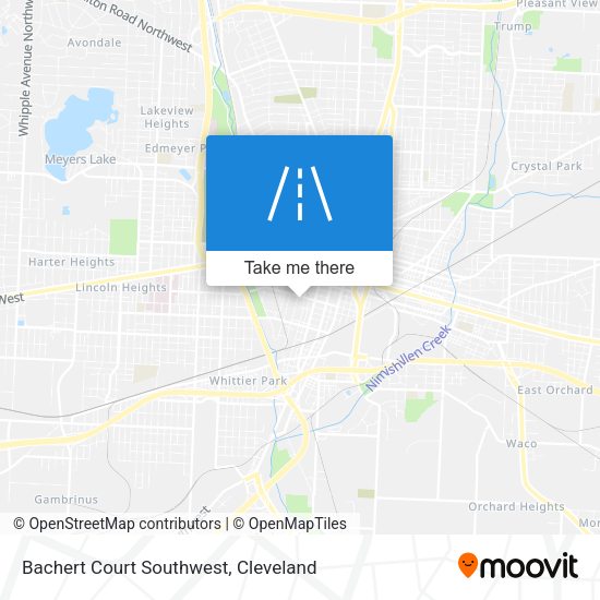 Bachert Court Southwest map