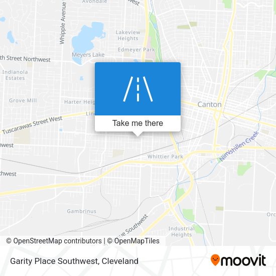 Garity Place Southwest map