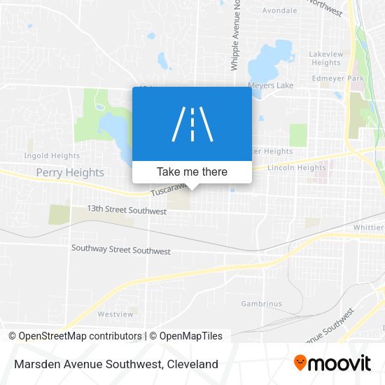Mapa de Marsden Avenue Southwest