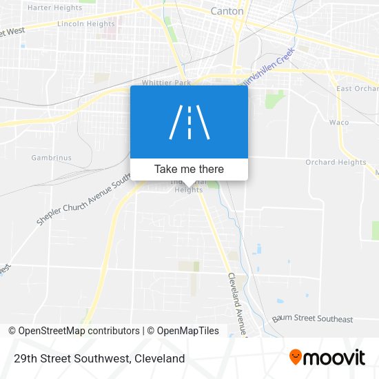 29th Street Southwest map