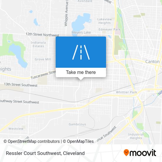 Mapa de Ressler Court Southwest