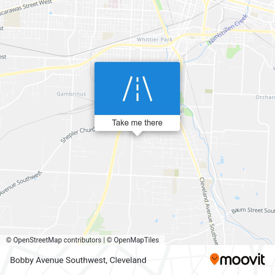 Bobby Avenue Southwest map