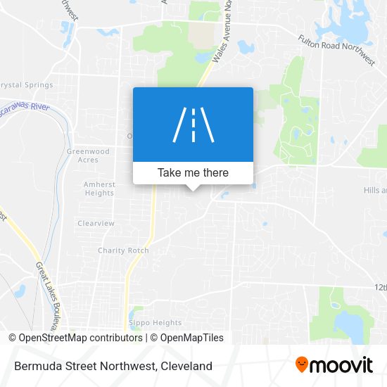 Mapa de Bermuda Street Northwest