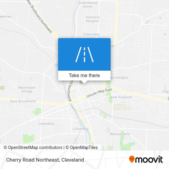 Cherry Road Northeast map