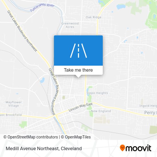 Mapa de Medill Avenue Northeast