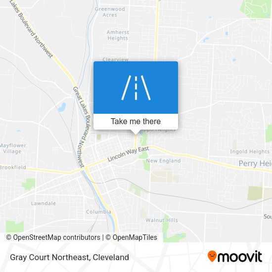Gray Court Northeast map