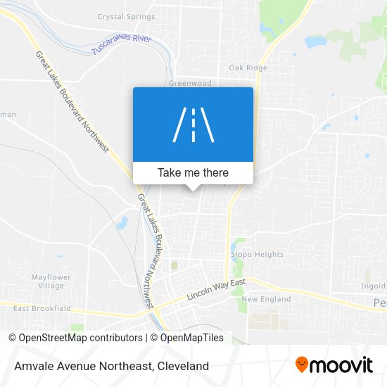 Amvale Avenue Northeast map