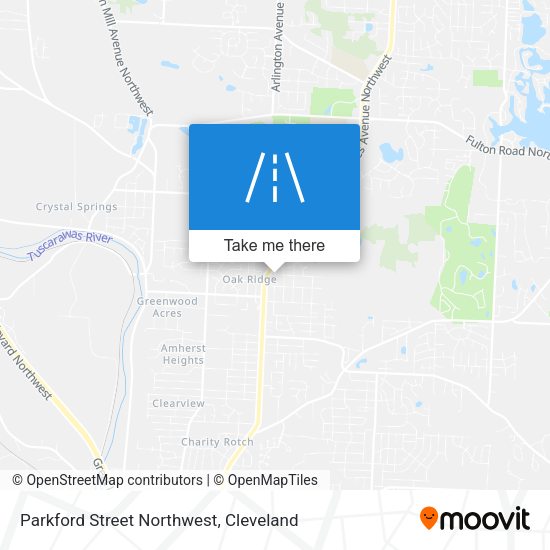 Parkford Street Northwest map