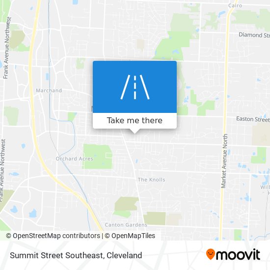 Summit Street Southeast map