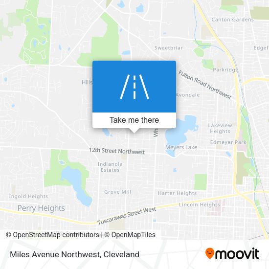 Miles Avenue Northwest map