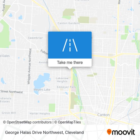 Mapa de George Halas Drive Northwest