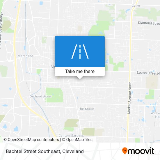 Bachtel Street Southeast map