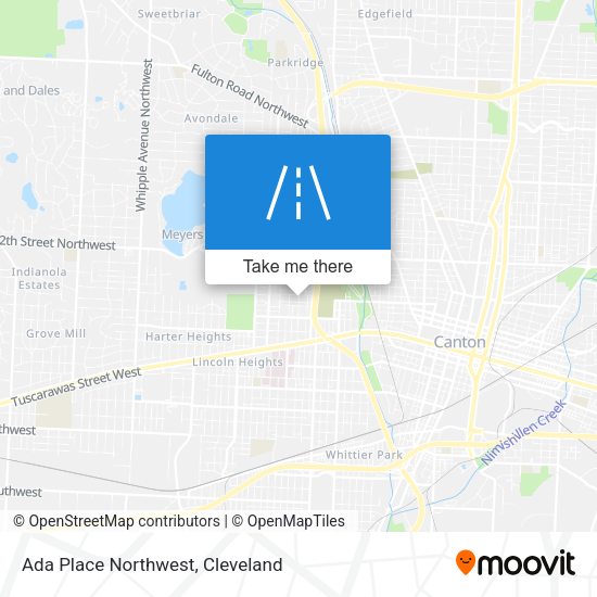 Ada Place Northwest map