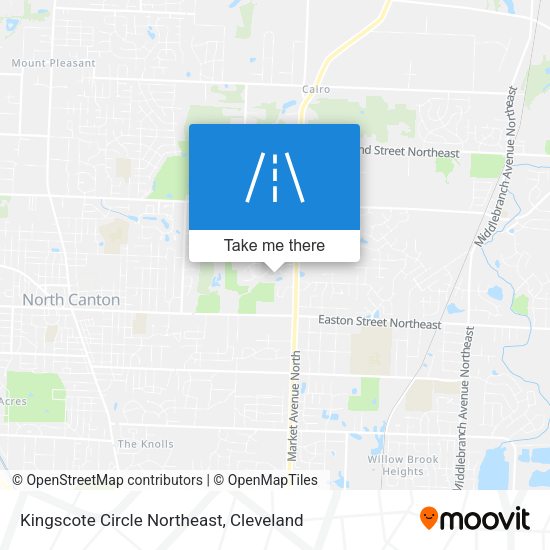Kingscote Circle Northeast map