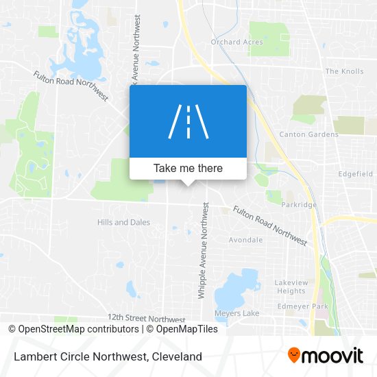 Mapa de Lambert Circle Northwest