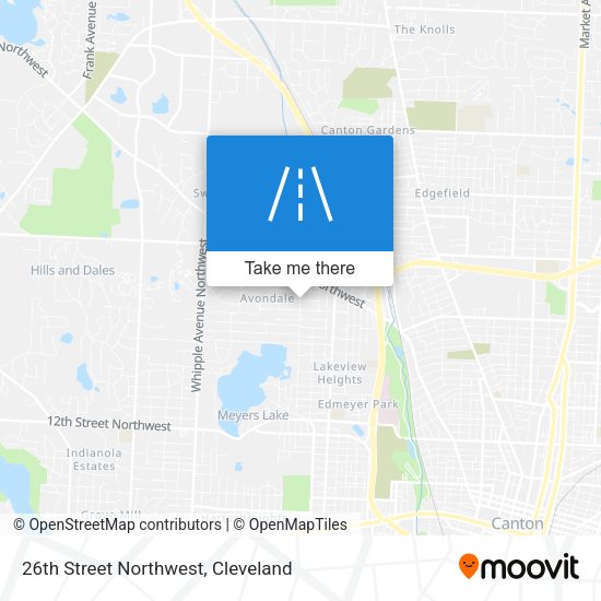 26th Street Northwest map