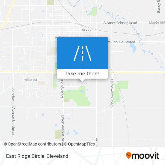 East Ridge Circle map