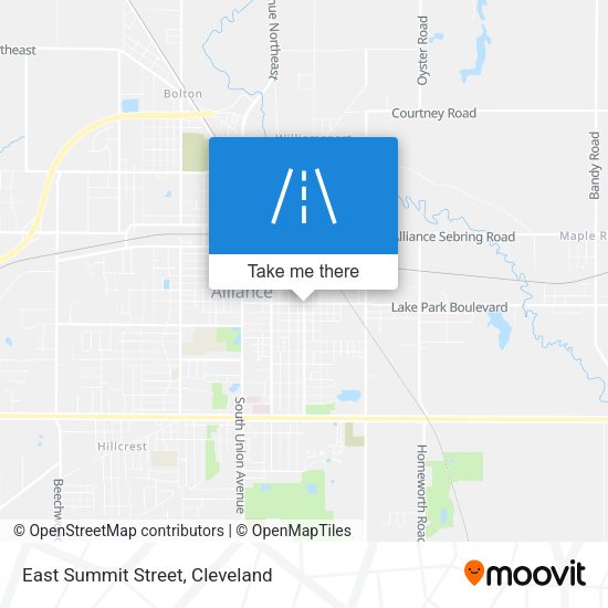 Mapa de East Summit Street