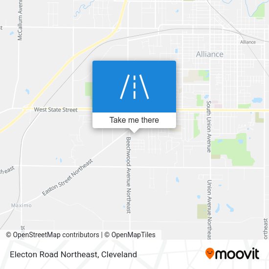 Mapa de Electon Road Northeast