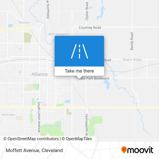 Moffett Avenue map