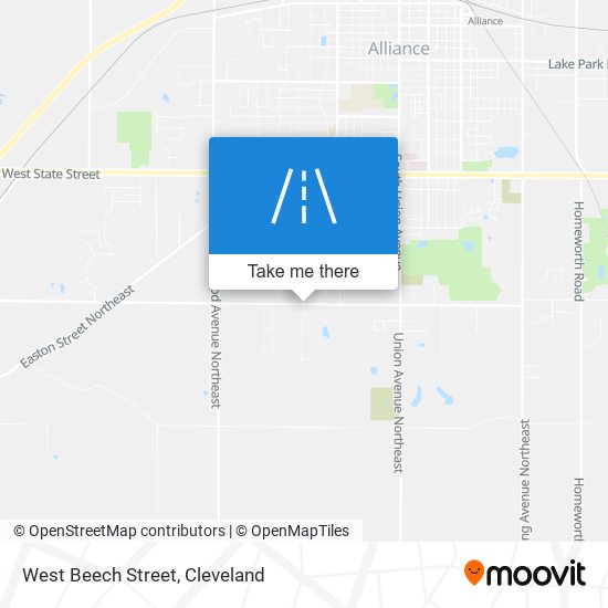Mapa de West Beech Street