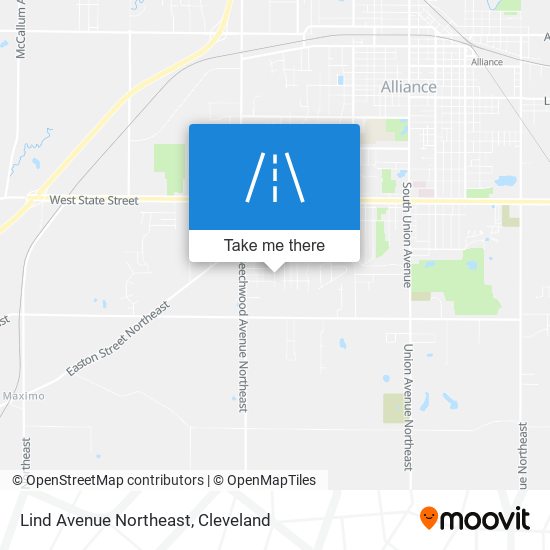 Lind Avenue Northeast map