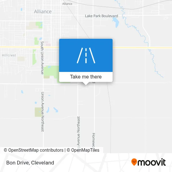 Bon Drive map