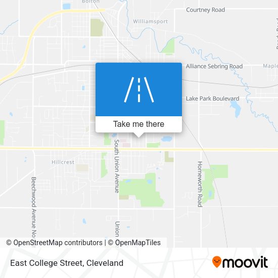 Mapa de East College Street