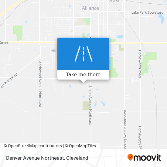 Denver Avenue Northeast map