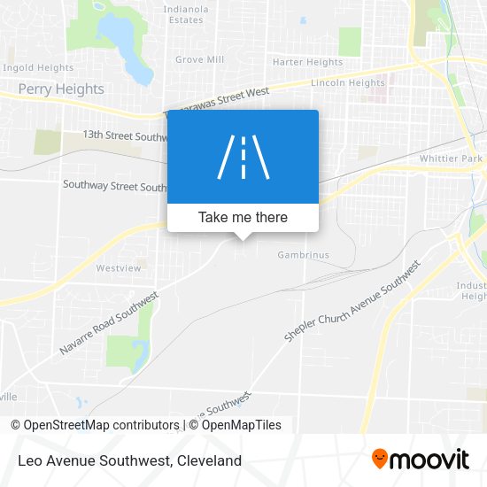 Mapa de Leo Avenue Southwest