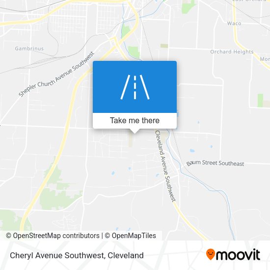 Cheryl Avenue Southwest map